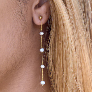 NIKKI SMITH - Camille Pearl Drop Earrings