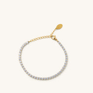NIKKI SMITH - Gold Shimmer Tennis Bracelet