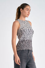 Load image into Gallery viewer, ELAN - High -Neck Sleeveless Sweater in Grey Ombre
