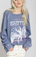 RECYCLED KARMA - Led Zeppelin US Tour Burnout Sweatshirt