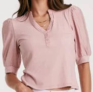 ANOTHER LOVE - Rose Smoke Tanner Puff Sleeve