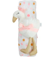 MUDPIE - Dot Swaddle And Rattle