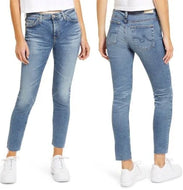 AG - Prima Crop Raw Hem Jeans