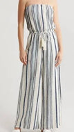 ELAN - Long Strapless Jumper Blue Stripe