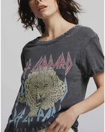 RECYCLED KARMA - Def Leppard Love Bites Burnout Tee