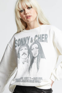 RECYCLED KARMA - Sonny & Cher "I Got You Babe" Fitted Sweatshirt