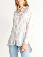 DEX - Button Front Oversized Linen Shirt