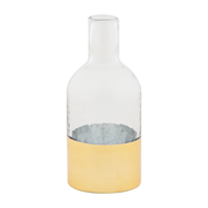 MUDPIE - Glass and Gold Vases Large