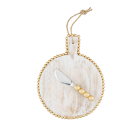 MUDPIE -  Round Gold Board Set