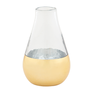 MUDPIE - Glass and Gold Vases Medium