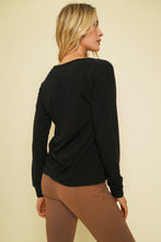 Load image into Gallery viewer, Terry Split Neck Pullover
