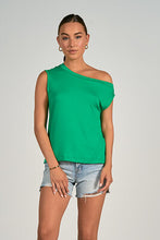 Load image into Gallery viewer, Green Off-Shoulder Sleeveles Top
