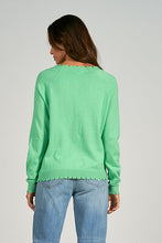Load image into Gallery viewer, Elan Mint Sweater Vneck Top
