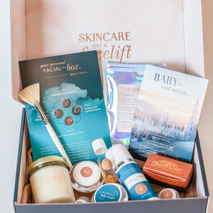 Shiny & Bright Facial Beauty Box by The Beauty Cloud - At-home Facial Kit