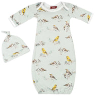 *MILKBARN - Newborn Gown + Hat Set