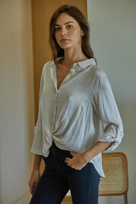 By Together Silk Button Down Shirt