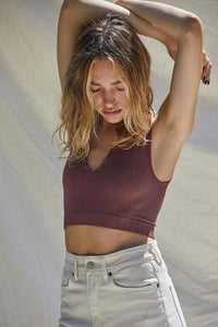 BY TOGTHER - Button Up Seamless Bralette Tank