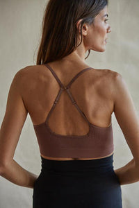 BY TOGETHER - Seamless Spaghetti Strap Bra Top