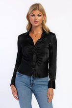 Load image into Gallery viewer, Velvet Heart Black  Bessie Long sleeve top.
