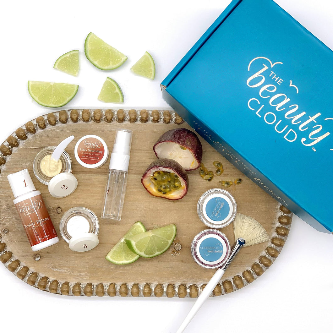 Caviar Lime Facial Skin Care Box by The Beauty Cloud - At-Home Facial Kit