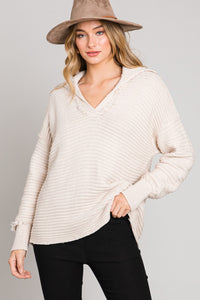 Heyson Soft Thick Collared Sweater Top