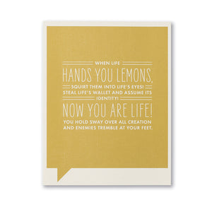 Life Gives You Lemons Card