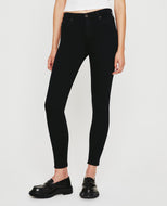 AG - Black Farrah Ankle High Rise Skinny