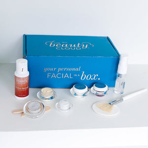 Sensitive & Soothing Beauty Box by The Beauty Cloud - Sensitive Skin Facial, At-Home Facial Kit