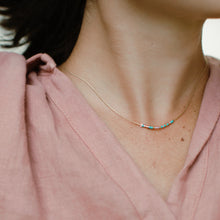 Load image into Gallery viewer, DOT &amp; DASH Morse Code Necklace &quot;Adored&quot;
