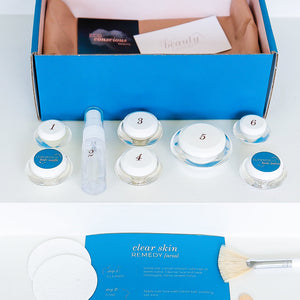 Clear Skin Remedy Facial Skin Care Box - At-home Facial Kit