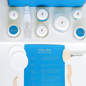 Clear Skin Remedy Facial Skin Care Box - At-home Facial Kit
