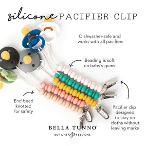 Bella Tunno Light Blue Pacifier Clip