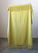 Load image into Gallery viewer, Creative Co-Op Chartreuse Fringe Throw

