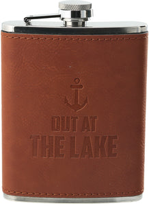 Pavilion - Out at the Lake Leather Flask