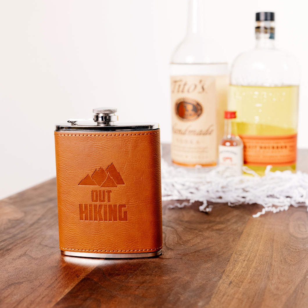 Pavilion - Out Hiking Leather Flask