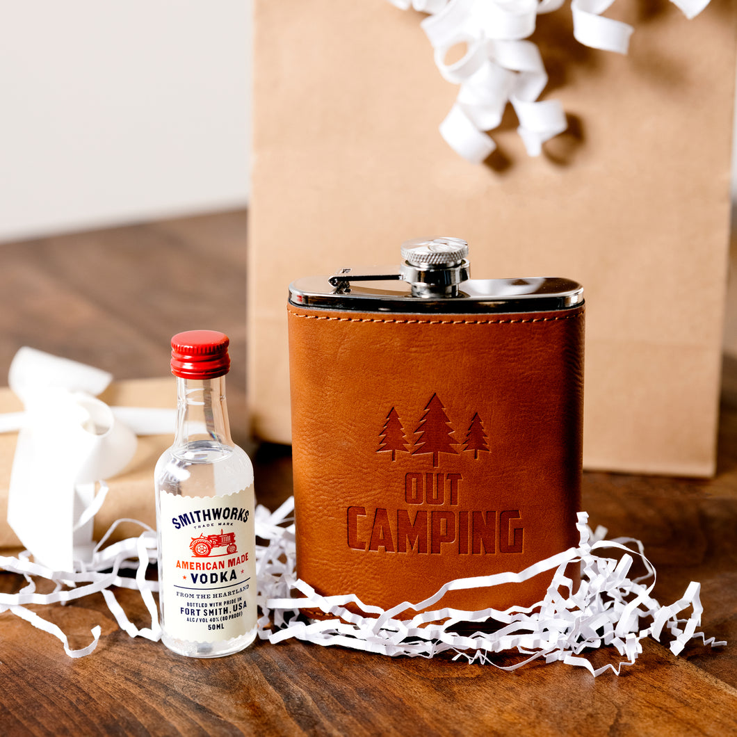 Pavilion - Out Camping Leather flask