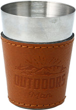 Load image into Gallery viewer, Pavilion - Outdoors Man Leather Flask

