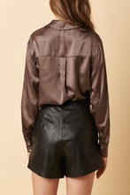 Load image into Gallery viewer, Mittoshop Button Down Satin Shirt
