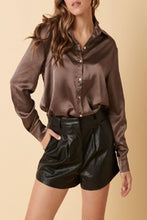 Load image into Gallery viewer, Mittoshop Button Down Satin Shirt
