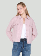 Load image into Gallery viewer, Black Tape Dex Pink Solid Short Shacket

